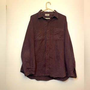 Vintage Suede Button Down.
